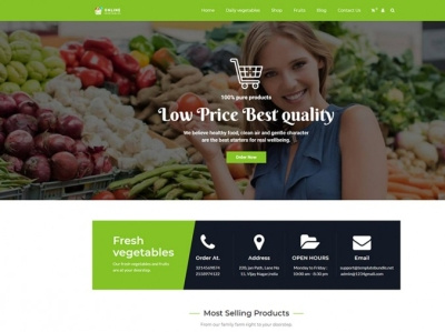 Vegetable Shop Wordpress Theme shop store vegetable wordpress theme