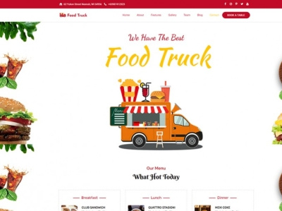 Street Food Truck WordPress Theme food truck foods foodservice online food ordering wordpress theme