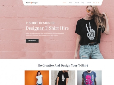 T-Shirt Printing Store WordPress Theme business clothing store online cloth stores online shop online store t shirt design t shirts wordpress theme