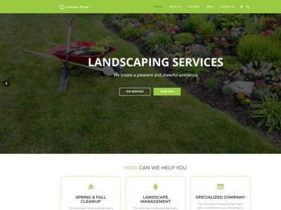 Landscape Design WordPress Theme gardening landscape wordpress theme