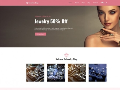 Jewelry Shop WordPress Theme jewelery jewels shopping stores wordpress theme