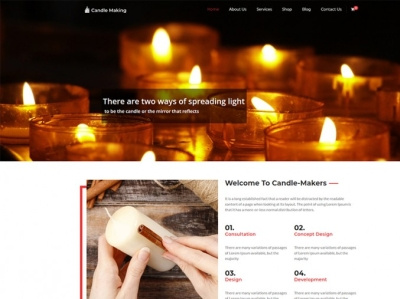 Candle Making WordPress Theme candle candle making candles online shop online store wordpress theme