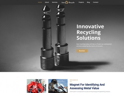 Iron Recycling WordPress Theme