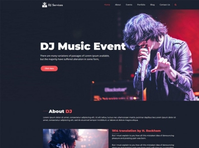 DJ Services WordPress Theme dj dj club dj services dj store dj studio wordpress theme