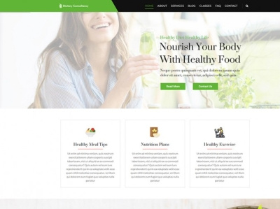 Nutrition WordPress Theme health health care health coach health theme wordpress theme