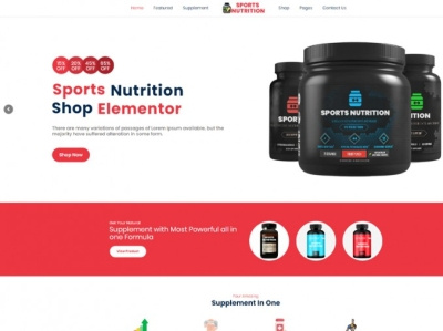 Sports Nutrition Shop Wordpress Theme nutrition sports wordpress theme