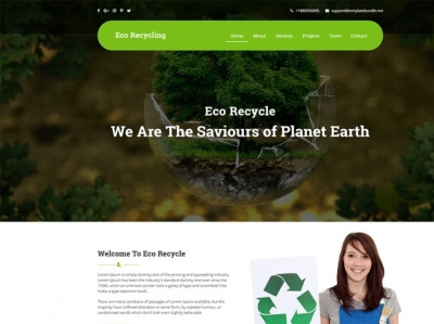 Eco Recycling HTML Website Template eco recycling html template recyling