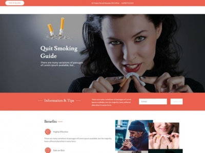 Quit Smoking WordPress Theme quite smoking wordpress theme