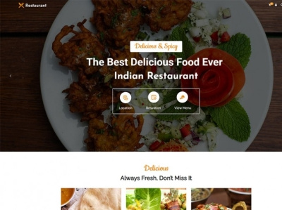 Indian Restaurant WordPress Theme bar cafe club india indian restaurant wordpress theme