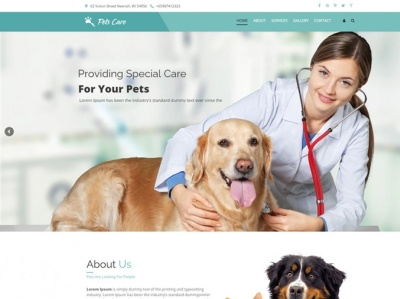 Pet Care Clinic WordPress Theme pet care pet clinic pet shop pet store