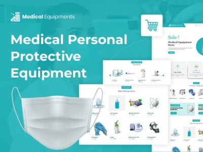 Medical Protective Equipment eCommerce WordPress Theme clinic health hospital medical medical equipment wordpress theme