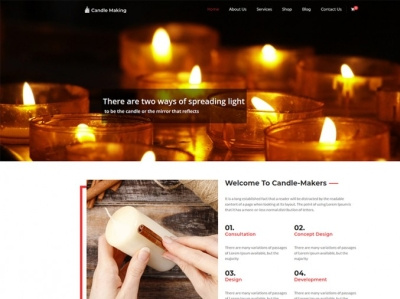 Candle Making WordPress theme business business theme candle candle making online store wordpress theme