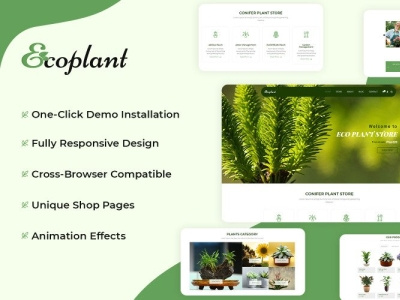 Eco Plant Store WordPress Theme ecology ecology themes ecoplant enviroment online store wordpress theme