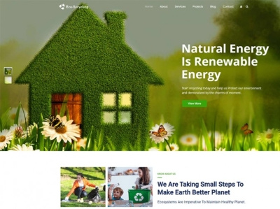 Eco Recycling WordPress Theme ecology wordpress theme