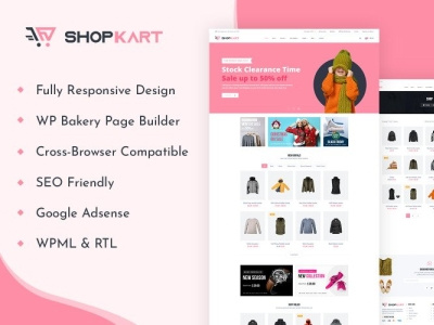 ShopKart - E-Commerce WordPress Theme business cartthemes corporate ecart ecommerce online shop online store shopcart woocommerce