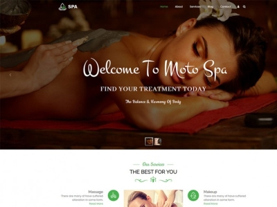 Beauty Spa & Massage Salon WordPress Theme beauty hair salon html templates spa wordpress theme