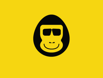 chimpanzee design flat graphic icon illustrator logo logodesign minimal vector vectorart