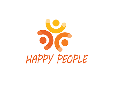 Happy People design flat graphic icon illustrator logo logodesign minimal vector vectorart