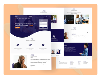 Consultancy Agency Landing Page consultancy online consultancy ui ux