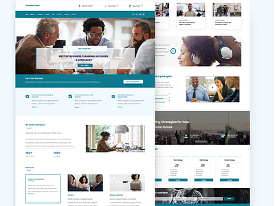 Business Consultancy Landing page