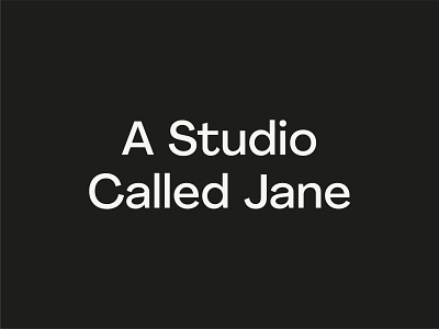 A Studio Called Jane logo branding design graphic design illustration logo studio