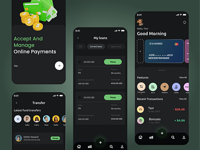 Fintech mobile app productsdesiign