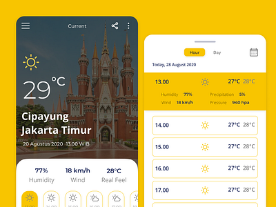 Weather App app flat icon mobile app mobile app design ui ui design ux weather app