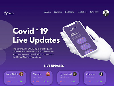 Covid Web Page Design