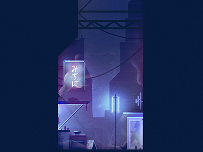 Blade Runner blade runner city cyberpunk futuristic illustration inktober neon