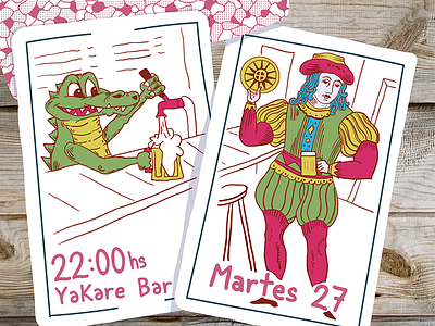 Yakare Truco Tournament afiche campeonato cards cartas crocodile españolas flyer playing spanish truco uruguay yakare