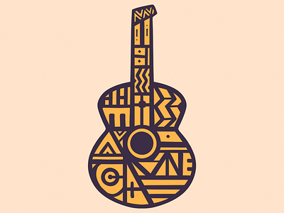 Guitar Series - Candombe candombe guitar guitarra illustration instrument music musica uruguay