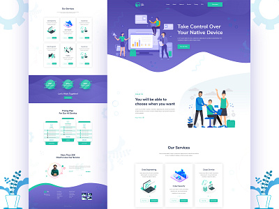 SaaS Landing Page 2020 apps apps design branding ecommerce homepage design landing page design landingpage logo minimal typography ui ux design uidesign