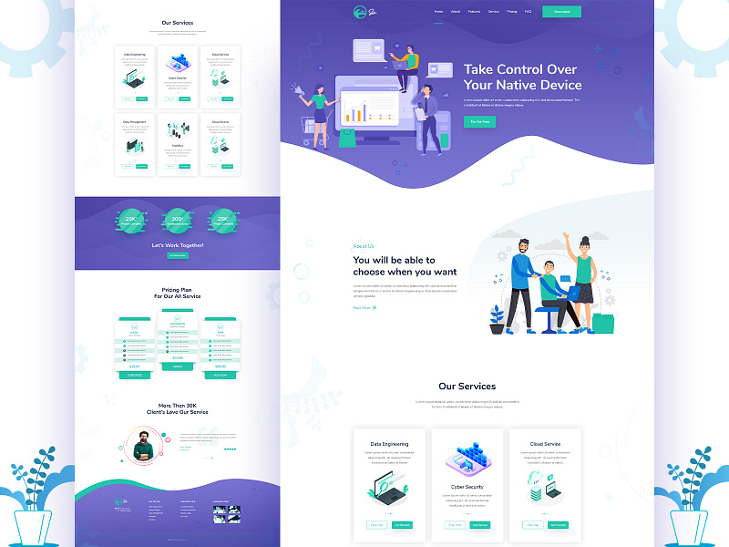 SaaS Landing Page by Tectic on Dribbble