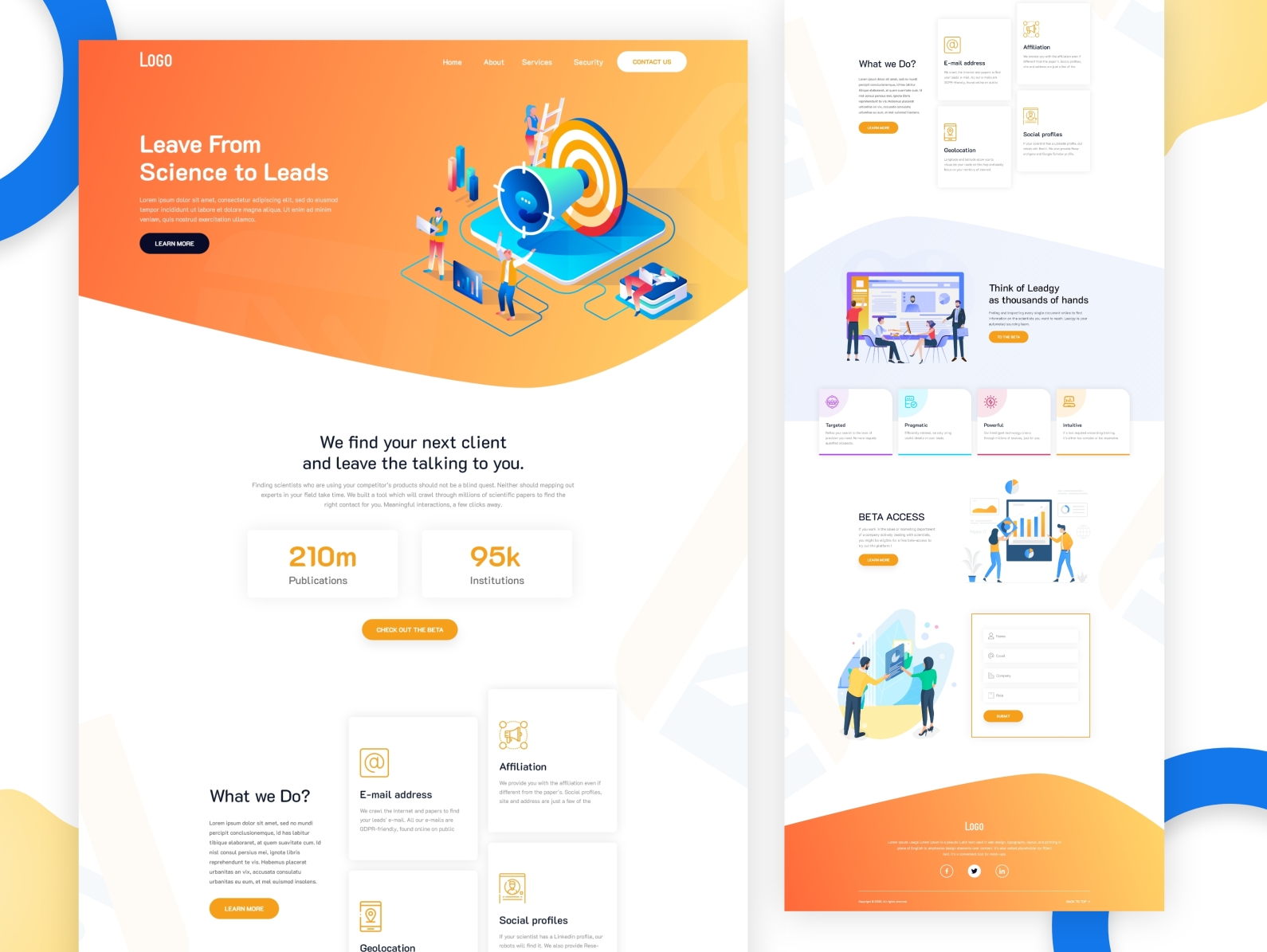 Creative Agency Landing Page Design by Tectic on Dribbble