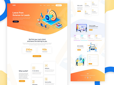 Creative Agency Landing Page Design by Tectic on Dribbble