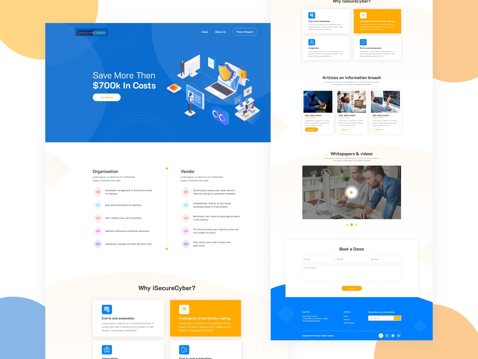 Landing Page Design by Tectic on Dribbble