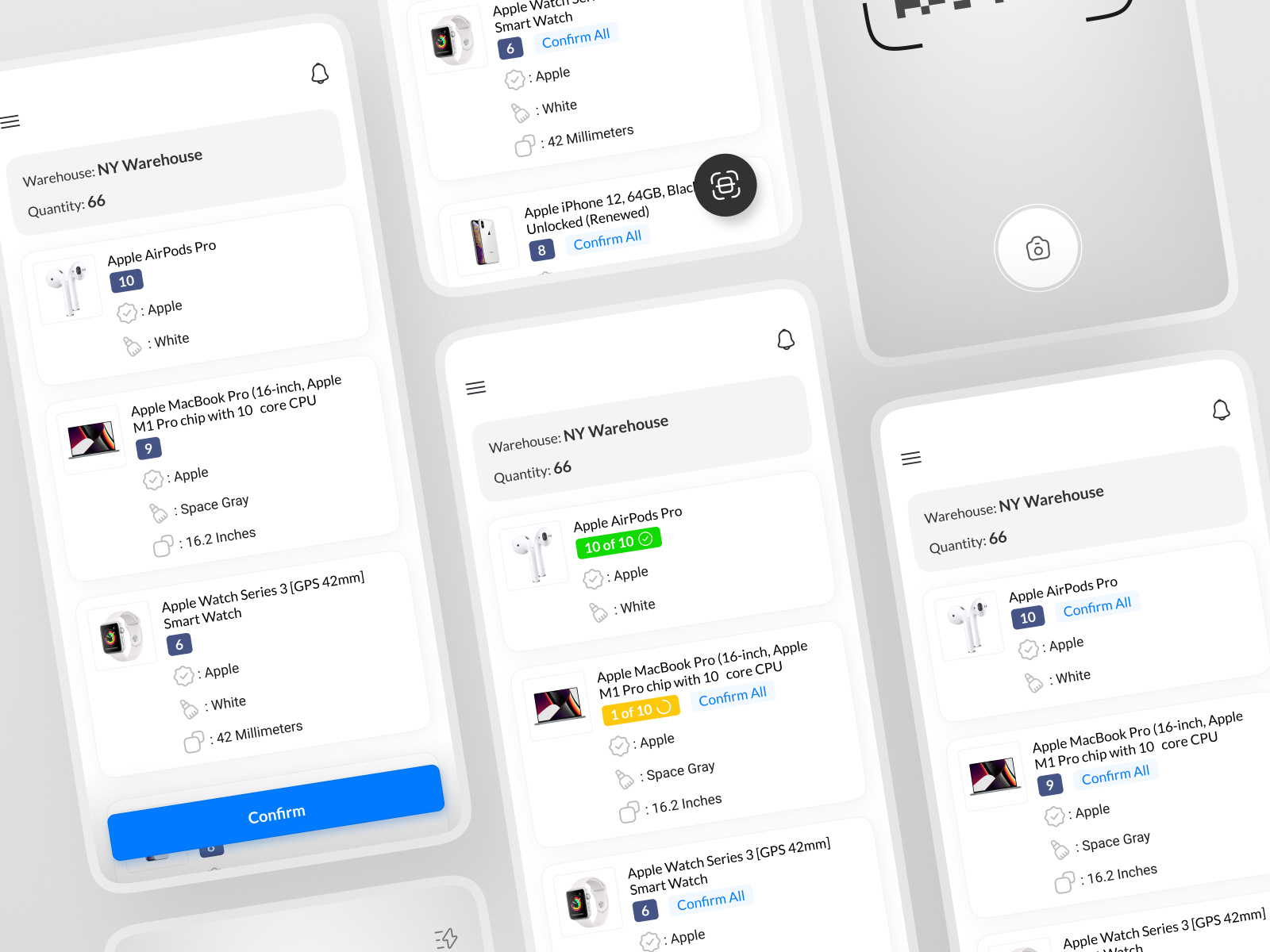 Warehouse Management System Picker App by Ash Fazeli on Dribbble