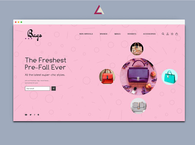 Bags Store ux/ui website design ui ux web