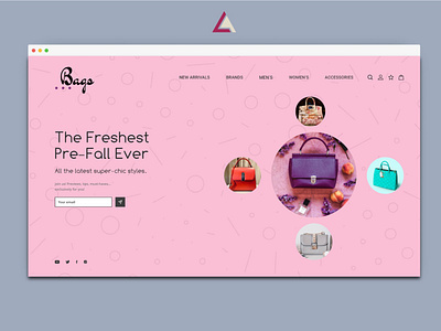 Bags Store ux/ui website design