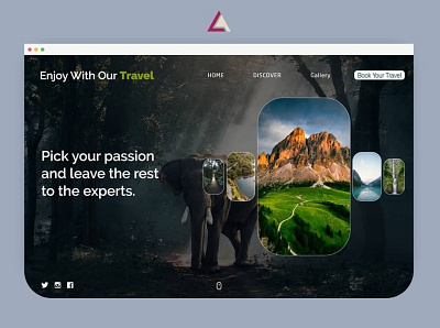 Travel booking ux/ui website design ui web