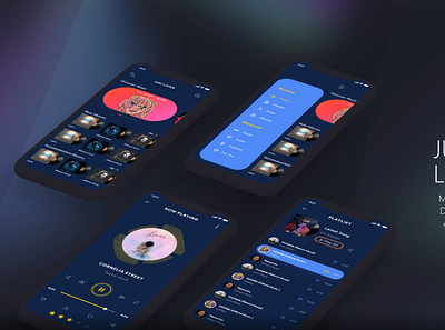 Music app ux/ui application design app ui ux