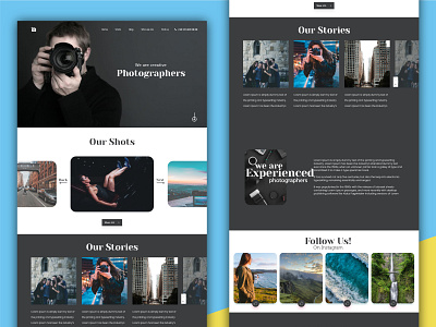 Photographers info&portfolio ux/ui website design design ui ux web website