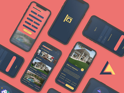 Real Estate application ux/ui app design ui ux