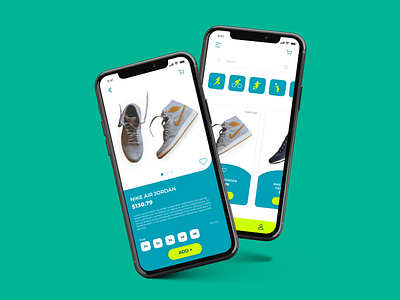 Nike App Screens app design nike shoes ui ux