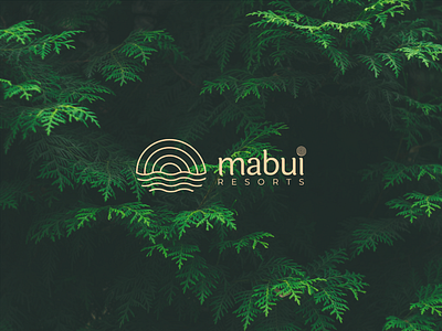 Mabui Resorts branding design icon illustration logo logodesign