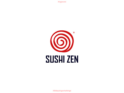 Sushi Zen branding design illustration logo logodesign logotype minimal thirtydaylogochallenge