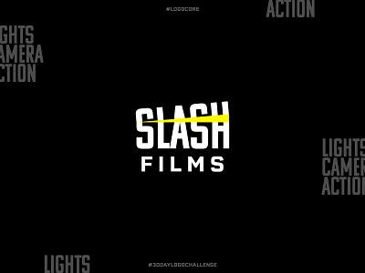 Slash Films branding design icon illustration logo logodesign logotype minimal thirtydaylogochallenge typography