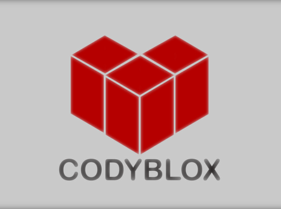 Codyblox gaming heart illustration logo roblox
