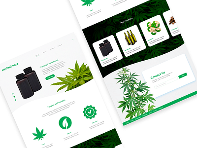 Herbmimore [Landing Page Design Concept] branding design landing page ui uiux ux website