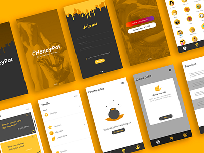 Honeypot [Past project] branding landing page mobile app design mobile ui uiux